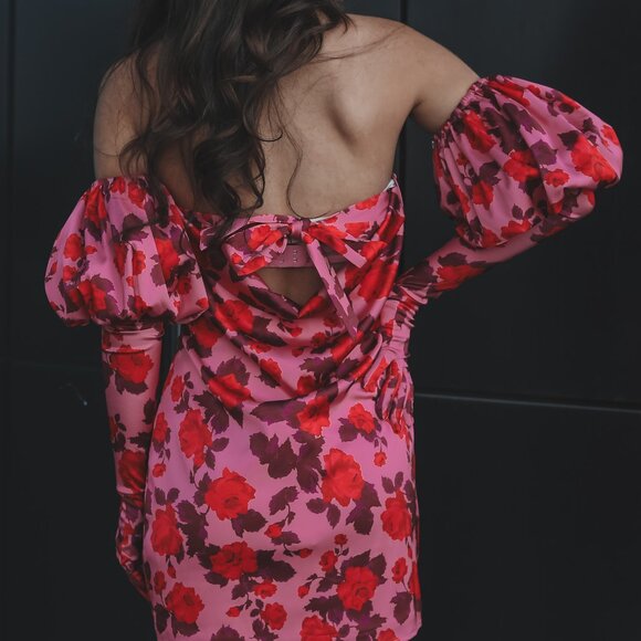 AMAZING LACE FOR LOVE & LEMONS Huda Mini Dress Size Small - Picture 4 of 4